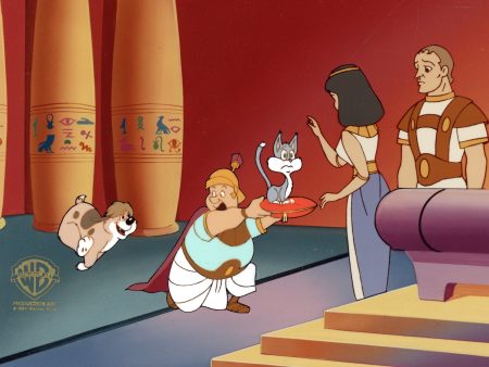 Animaniacs Original Production Cel: Rita, Runt, Cleopatra, Marc Antony Online Hot Sale