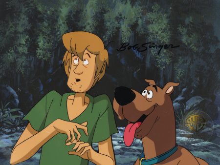 Scooby-Doo on Zombie Island Original Production Cel with Matching Drawing Signed by Bob Singer: Shaggy, Scooby Online Sale