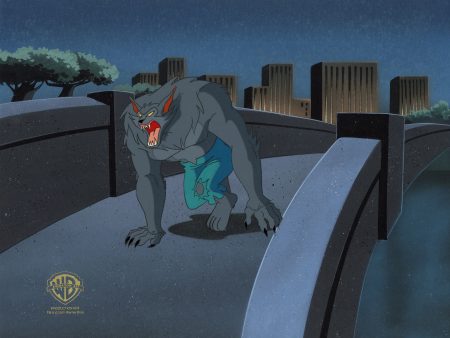 Batman The Animated Series Original Production Cel on Original Background: Anthony Romulus Online Sale