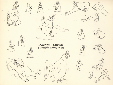 Foghorn Leghorn Original Stat Model Sheet Hot on Sale