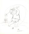 Fred Flintstone Original Character Drawing Signed by Iwao Takamoto Sale