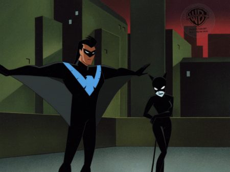 The New Batman Adventures Original Production Cel: Nightwing, Catwoman Discount