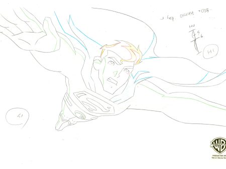 Legion of Super Heroes Original Production Drawing: Superman Online