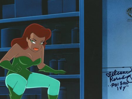 Batman The Animated Series Original Production Cel with Matching Drawing Signed by Diane Pershing: Poison Ivy Online Hot Sale