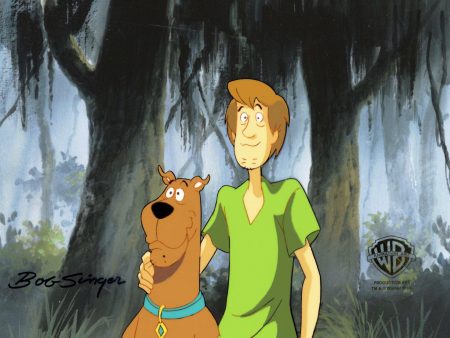 Scooby-Doo on Zombie Island Original Production Cel Signed by Bob Singer: Scooby and Shaggy Online Sale