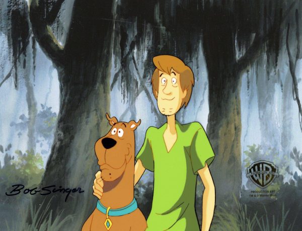 Scooby-Doo on Zombie Island Original Production Cel Signed by Bob Singer: Scooby and Shaggy Online Sale