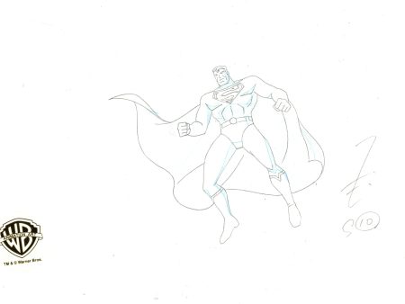 Superman: Doomsday Original Production Drawing: Superman Fashion