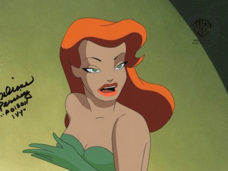 Batman The Animated Series Original Production Cel Signed by Diane Pershing: Poison Ivy Hot on Sale