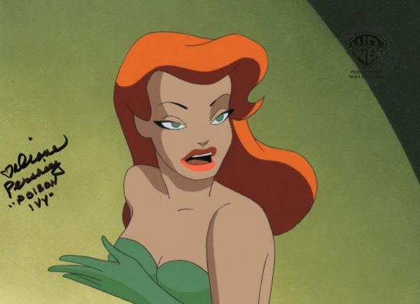 Batman The Animated Series Original Production Cel Signed by Diane Pershing: Poison Ivy Hot on Sale