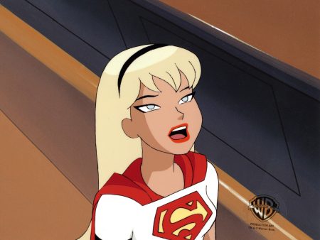 Superman The Animated Series Original Production Cel with Matching Drawing: Supergirl Online now