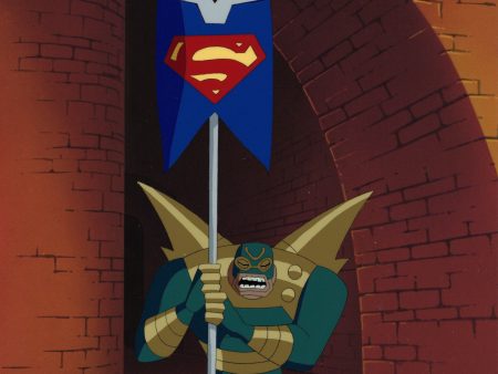 Superman The Animated Series Original Production Cel with Matching Drawing: Parademon For Sale