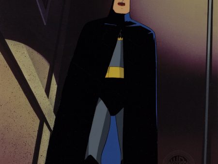 Batman The Animated Series Original Production Cel with Matching Drawing: Batman Discount