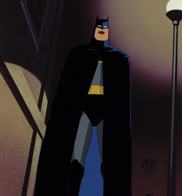 Batman The Animated Series Original Production Cel with Matching Drawing: Batman Discount