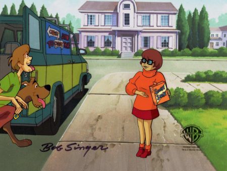 Scooby-Doo on Zombie Island Original Production Cel With Matching Drawings Signed by Bob Singer: Scooby, Shaggy, Velma Supply