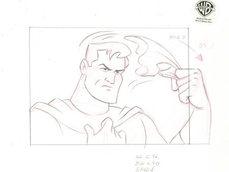 Batman The Animated Series Original Production Drawing: Bruce Wayne Online Sale