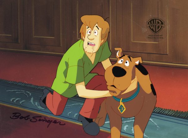 Scooby-Doo on Zombie Island Original Production Cel Signed by Bob Singer: Scooby, Shaggy on Sale