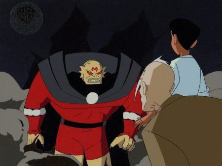 The New Batman Adventures Original Production Cel on Original Background: Etrigan, Tim Drake, Jason Blood For Cheap