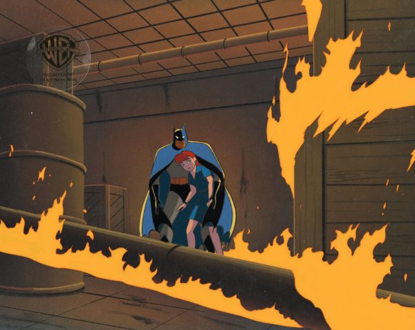 Batman and Mr. Freeze SubZero Original Production Cel On Original Background: Batman, Barbara Online