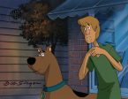 Scooby-Doo and the Witch s Ghost Original Production Cel on Original Background Signed by Bob Singer: Scooby, Shaggy Sale