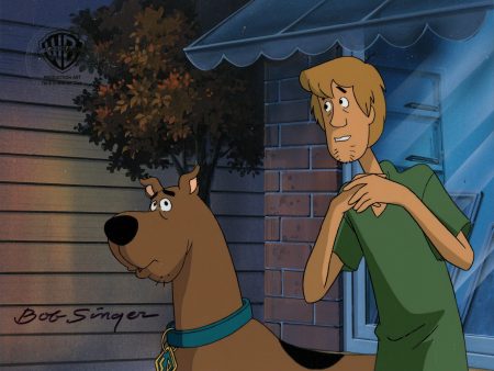 Scooby-Doo and the Witch s Ghost Original Production Cel on Original Background Signed by Bob Singer: Scooby, Shaggy Sale