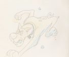 Scooby-Doo on Zombie Island Original Production Cel on Original Production Background with Matching Drawing Signed by Bob Singer: Scooby For Discount