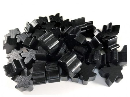 Apostrophe Games - Wooden - Meeples (Black) For Discount