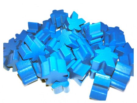 Apostrophe Games - Wooden - Meeples (Blue) Hot on Sale